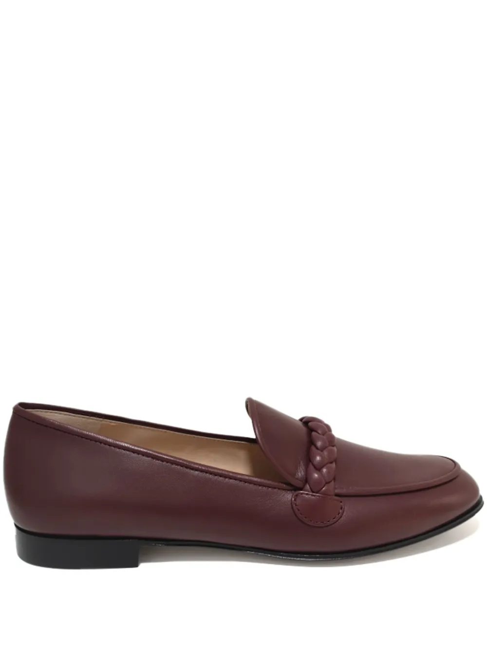 Gianvito Rossi Leren loafers Rood