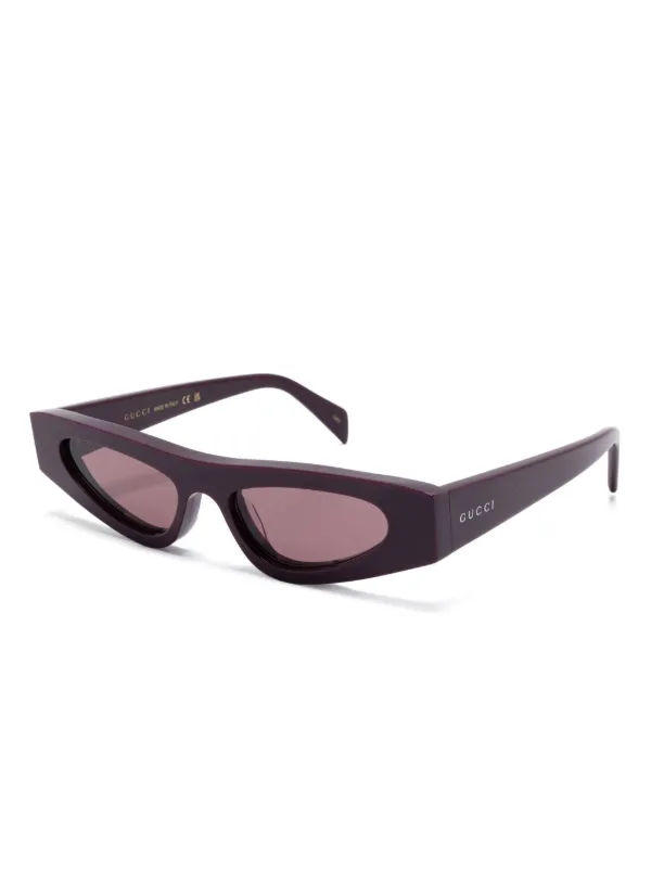 Gucci Eyewear キャットアイ サングラス | パープル | FARFETCH JP