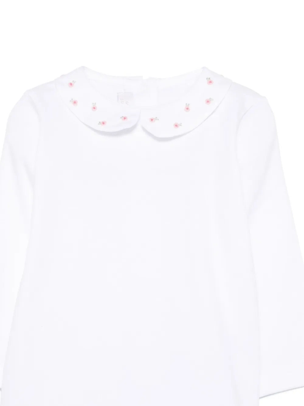Mariella Ferrari Romper met geborduurde bloemen Wit