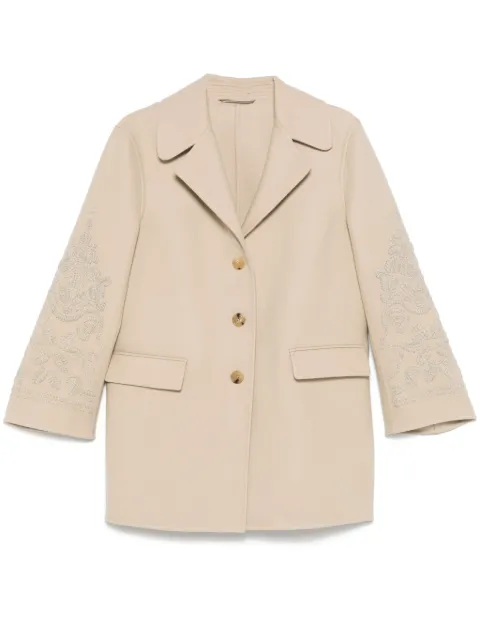 Ermanno Scervino floral-embroidered coat
