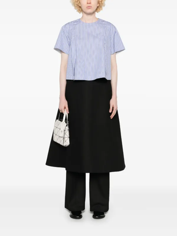 Sacai ストライプ シャツ | ブルー | FARFETCH JP