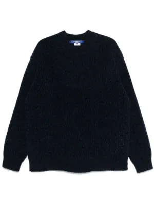 Tシャツ・カットソー JUNYA WATANABE OPEN-KNIT CREWNECK T-SHIRT Junya Watanabe Open Knit Crewneck T-Shirt - Black - 28% Off