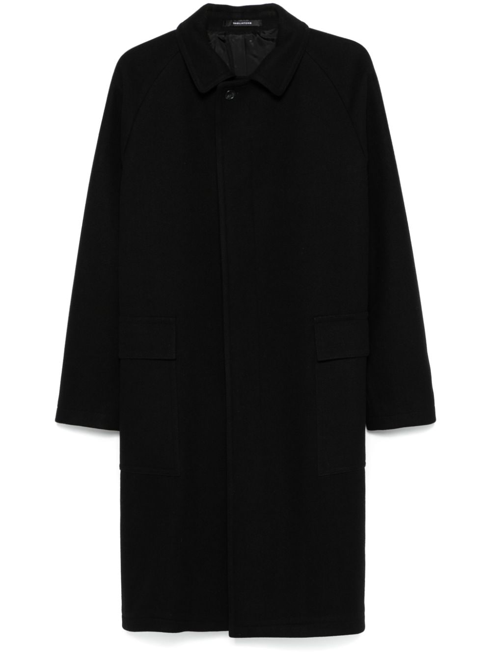 Shop Tagliatore Loyds Coat In Black