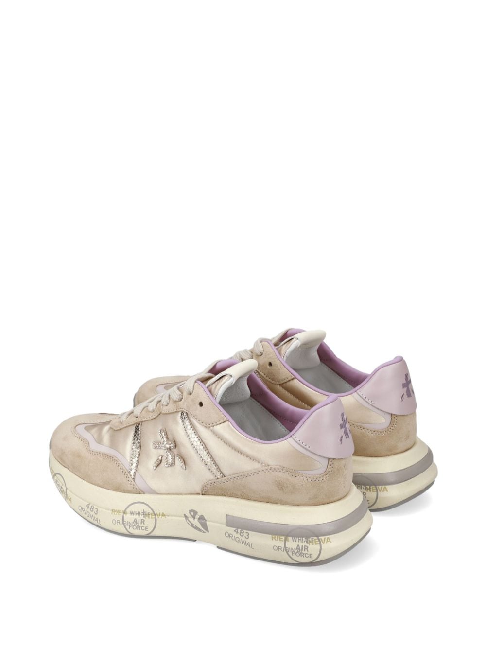 Shop Premiata Cassie Sneakers In Neutrals