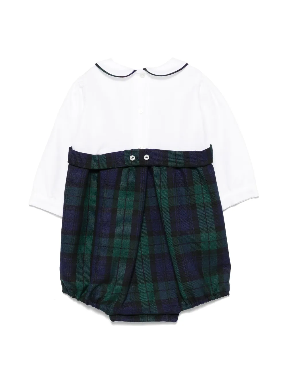 mariellaferrari Mariella Ferrari Romper met tartan ruit - Groen