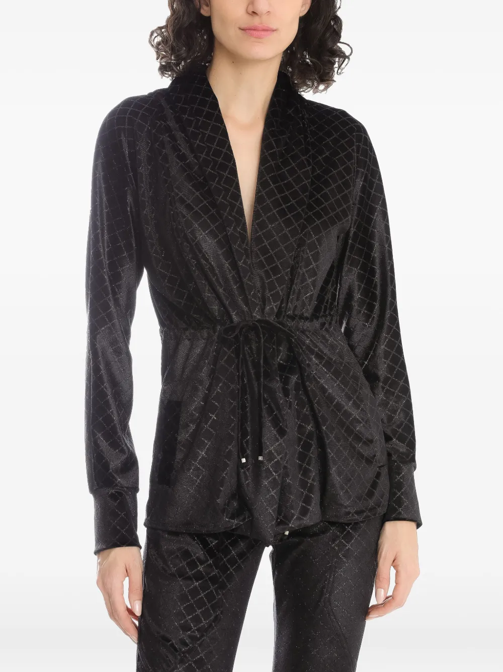 Amir Slama lurex-detail velvet jacket | Fitted Jackets | Image 2