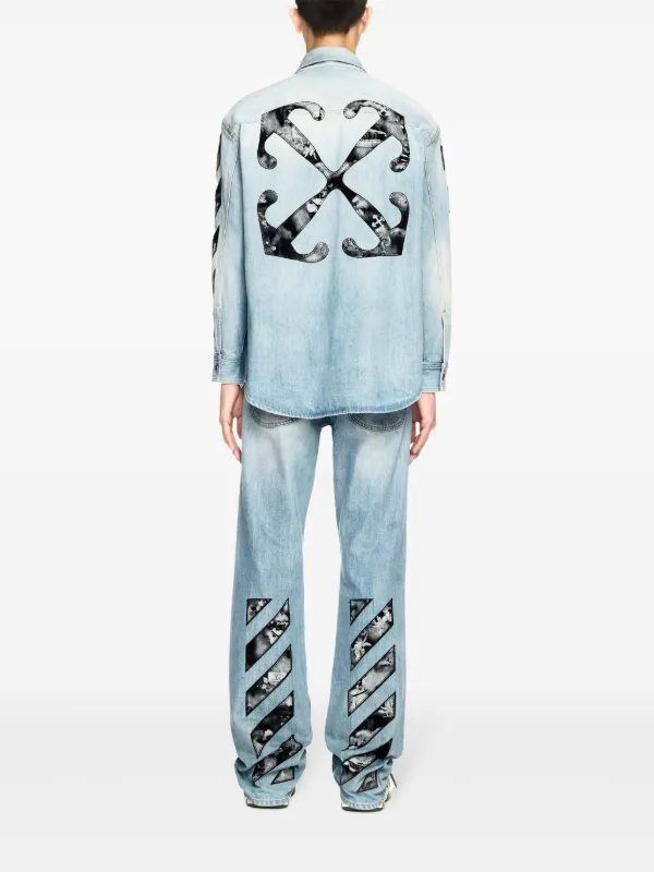 Off-White Fresco デニムシャツ | ブルー | FARFETCH JP
