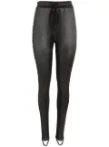 Amir Slama lurex-detail leggings - Black
