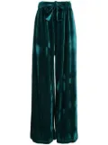 Amir Slama velvet palazzo trousers - Green