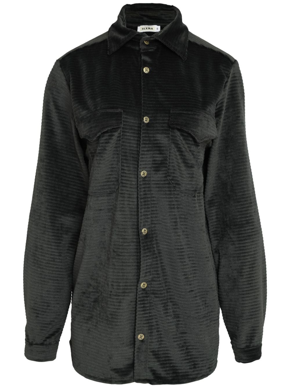 Amir Slama Corduroy Shirt In Black