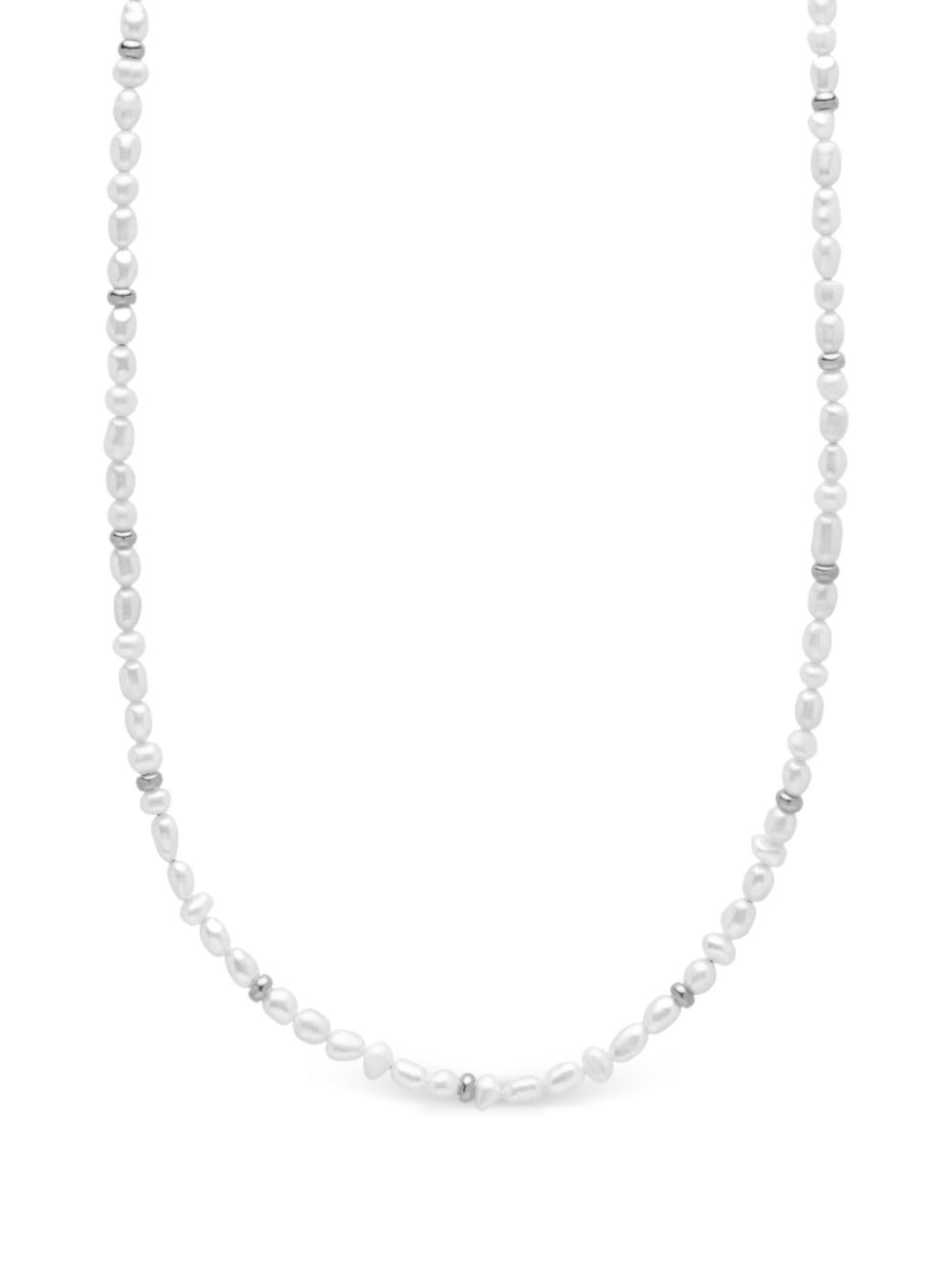 Nialaya Jewelry baroque-pearl necklace - White