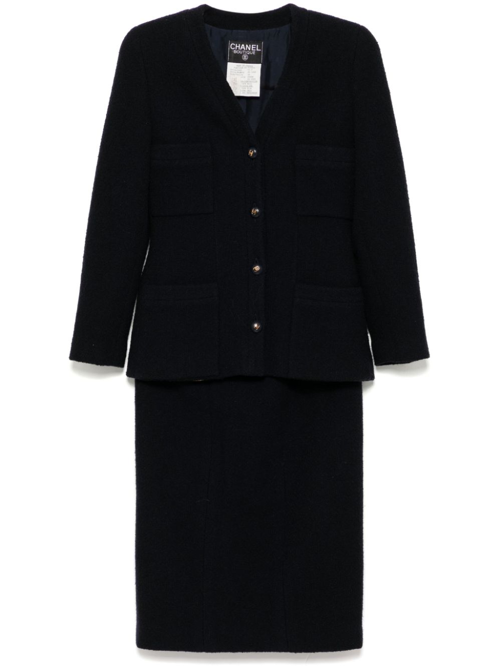 CHANEL Pre-Owned 1993 skirt suit - Blue