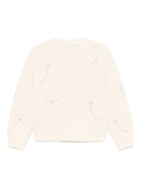 Stella McCartney Kids سويتر مطرز بزهور