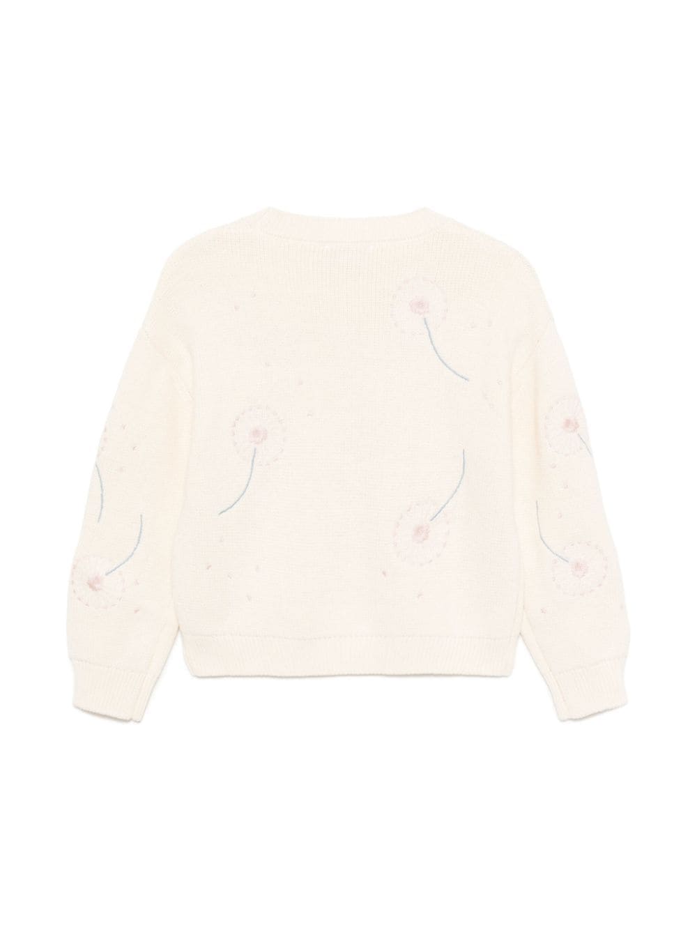 Stella McCartney Kids Trui met geborduurde bloemen - Beige