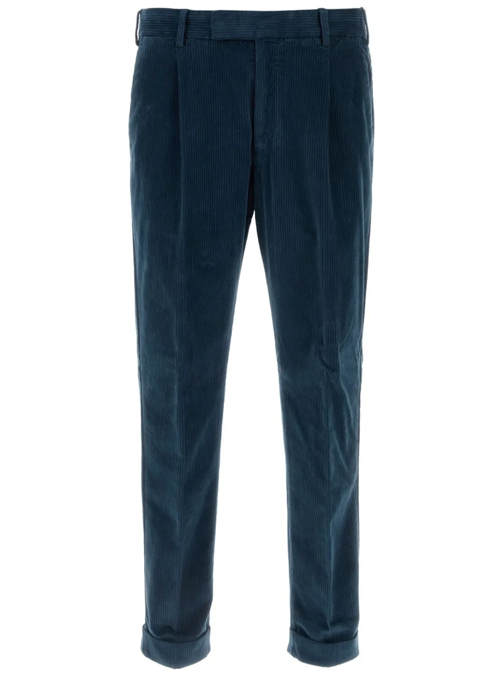 PT Torino Fluwelen broek met toelopende pijpen Blauw