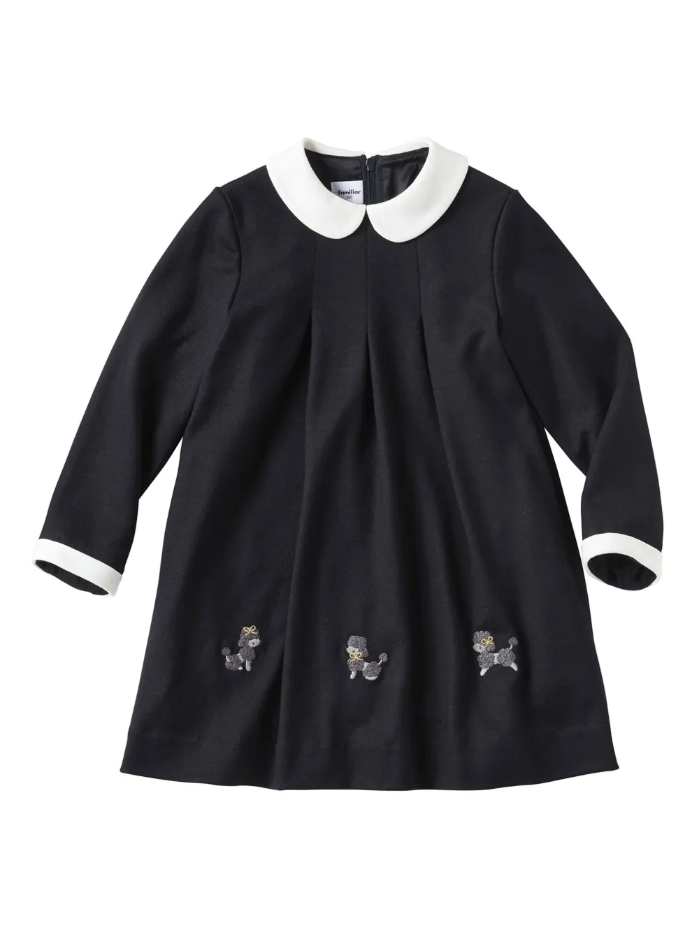 Familiar Wollen jurk Blauw