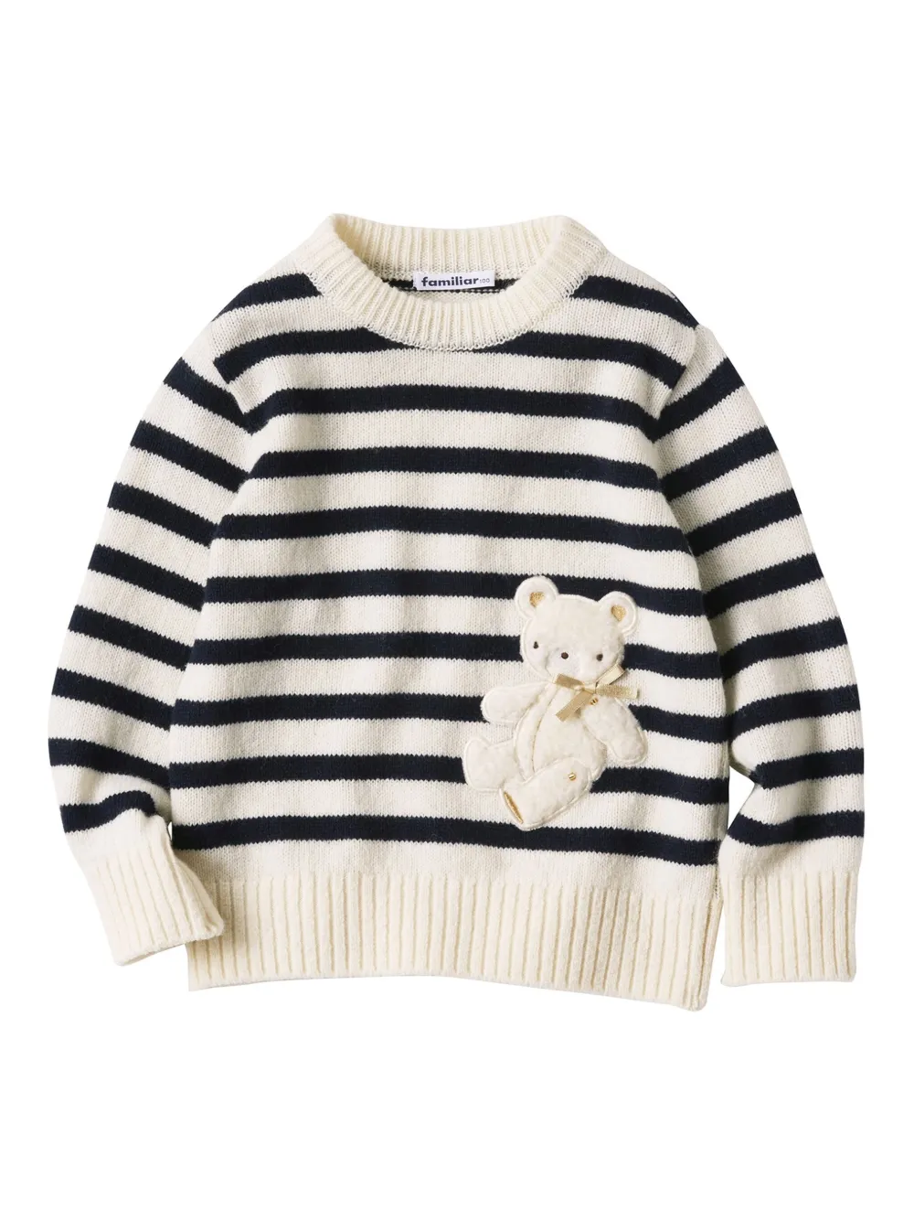 Familiar Gestreepte trui Beige
