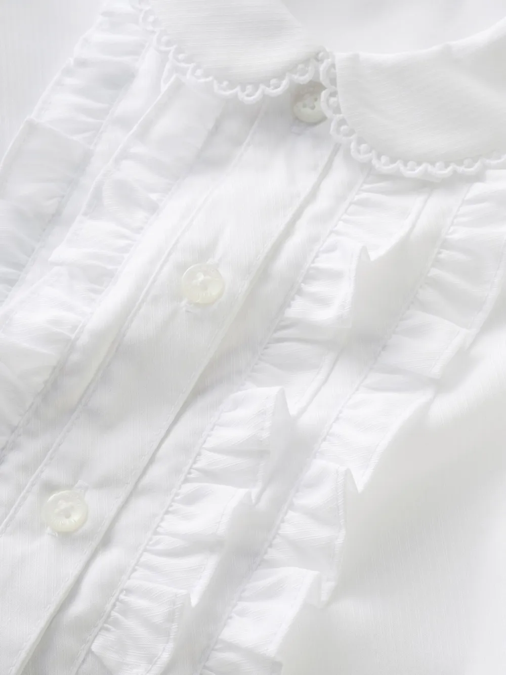 familiar Shirt met ruches Wit