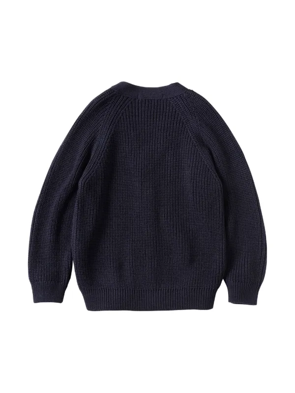 ホ　familiar Familiar ニット カーディガン | ブルー | FARFETCH JP