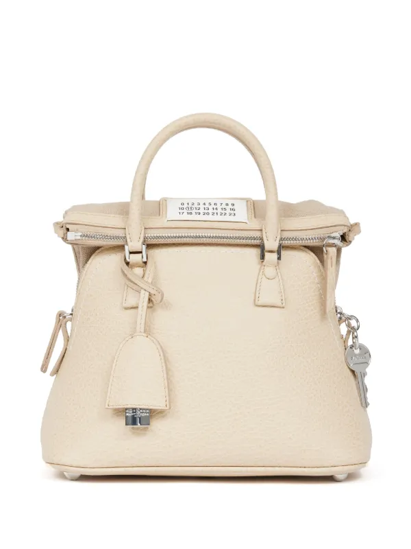 Maison Margiela Mini 5AC Classique Tote Bag in Neutrals