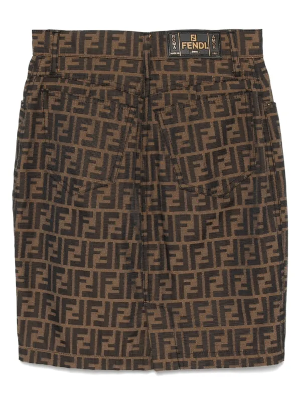 FENDI スカート Fendi Pre-Owned 1990-2000s Zucca Skirt | Brown | FARFETCH ID
