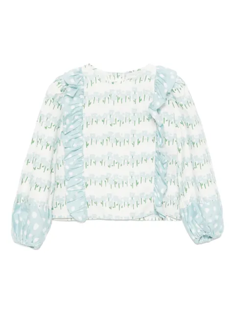 Stella McCartney Kids top sin mangas con estampado floral