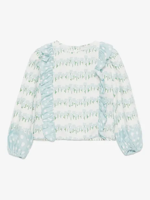 Stella McCartney Kids top sin mangas con estampado floral