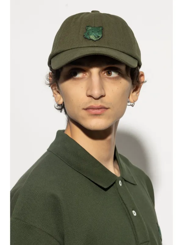 Maison Kitsuné Fox Cap | Green | FARFETCH