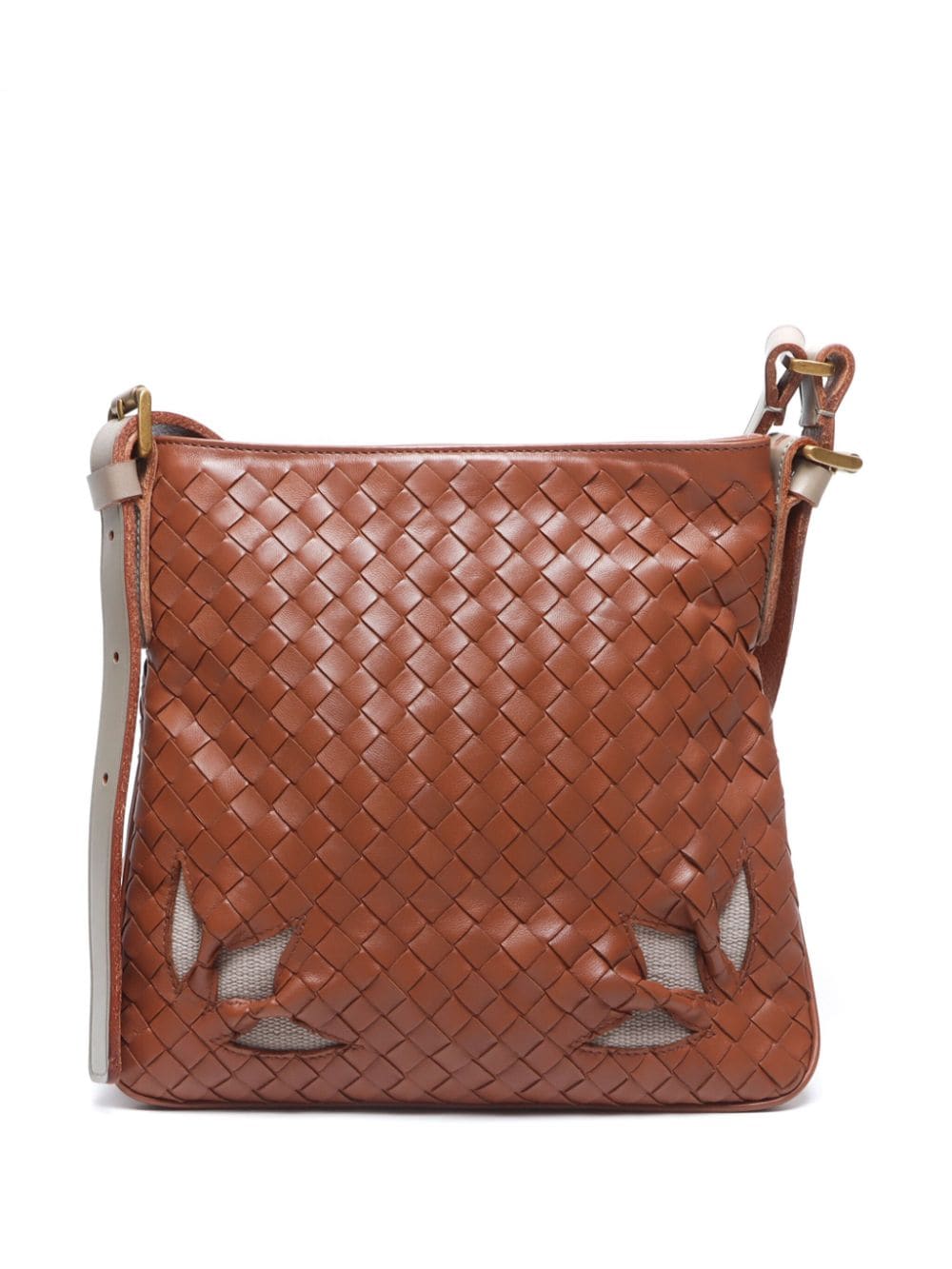 Bottega Veneta Pre-Owned Intrecciato crossbody bag - Bruin