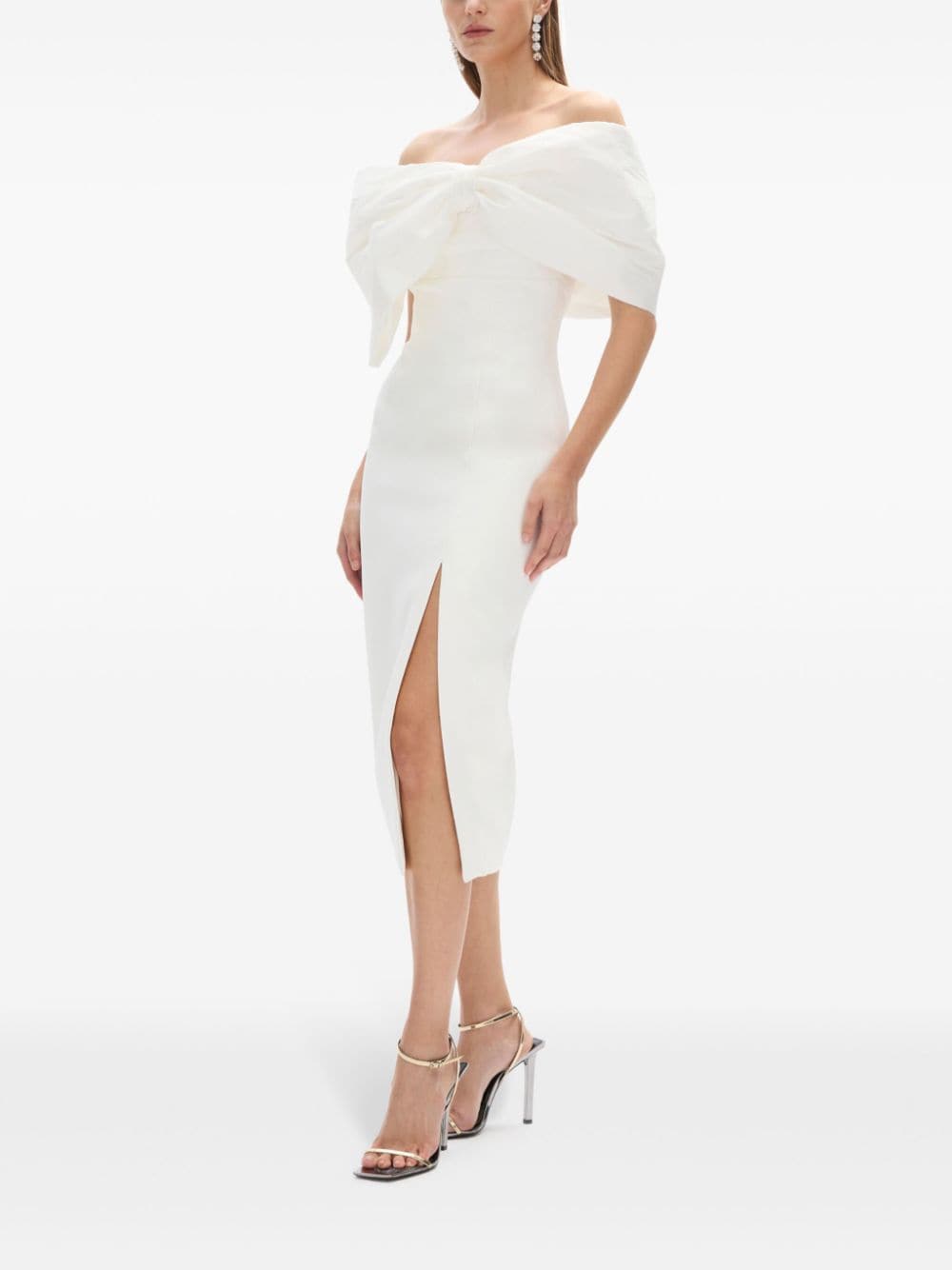 Shop Rachel Gilbert Kace Midi Dress In White