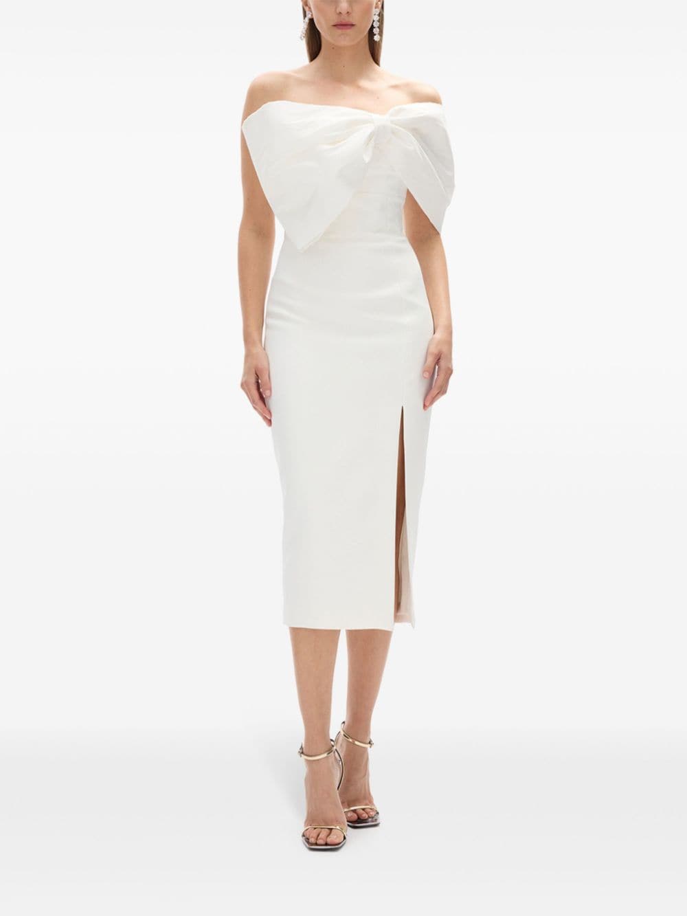 Shop Rachel Gilbert Kace Midi Dress In White