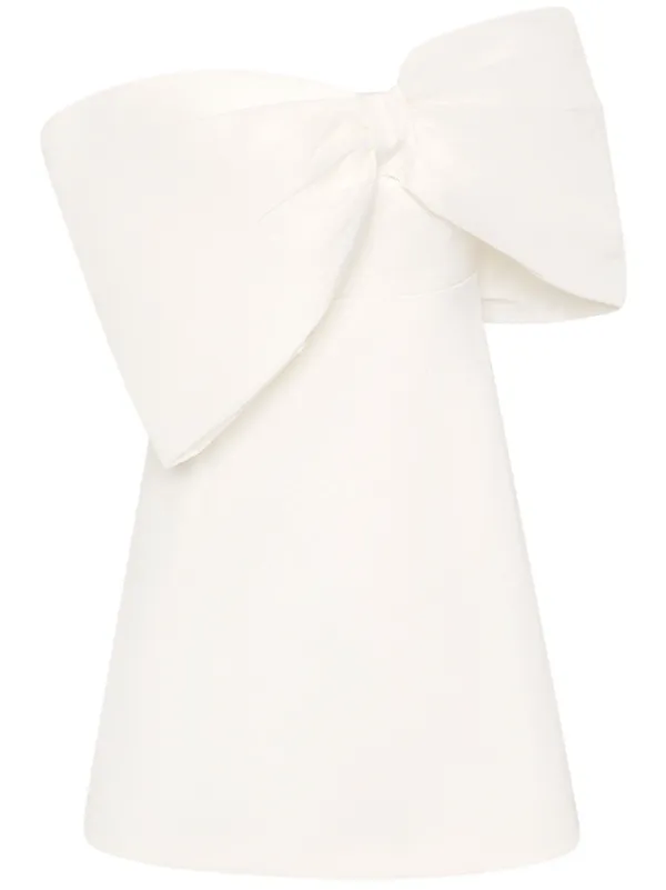 knee length dresses for ladies Rachel Gilbert Women's Odette Mini Dress, Ivory, Polyester/Elastane | Size: 0