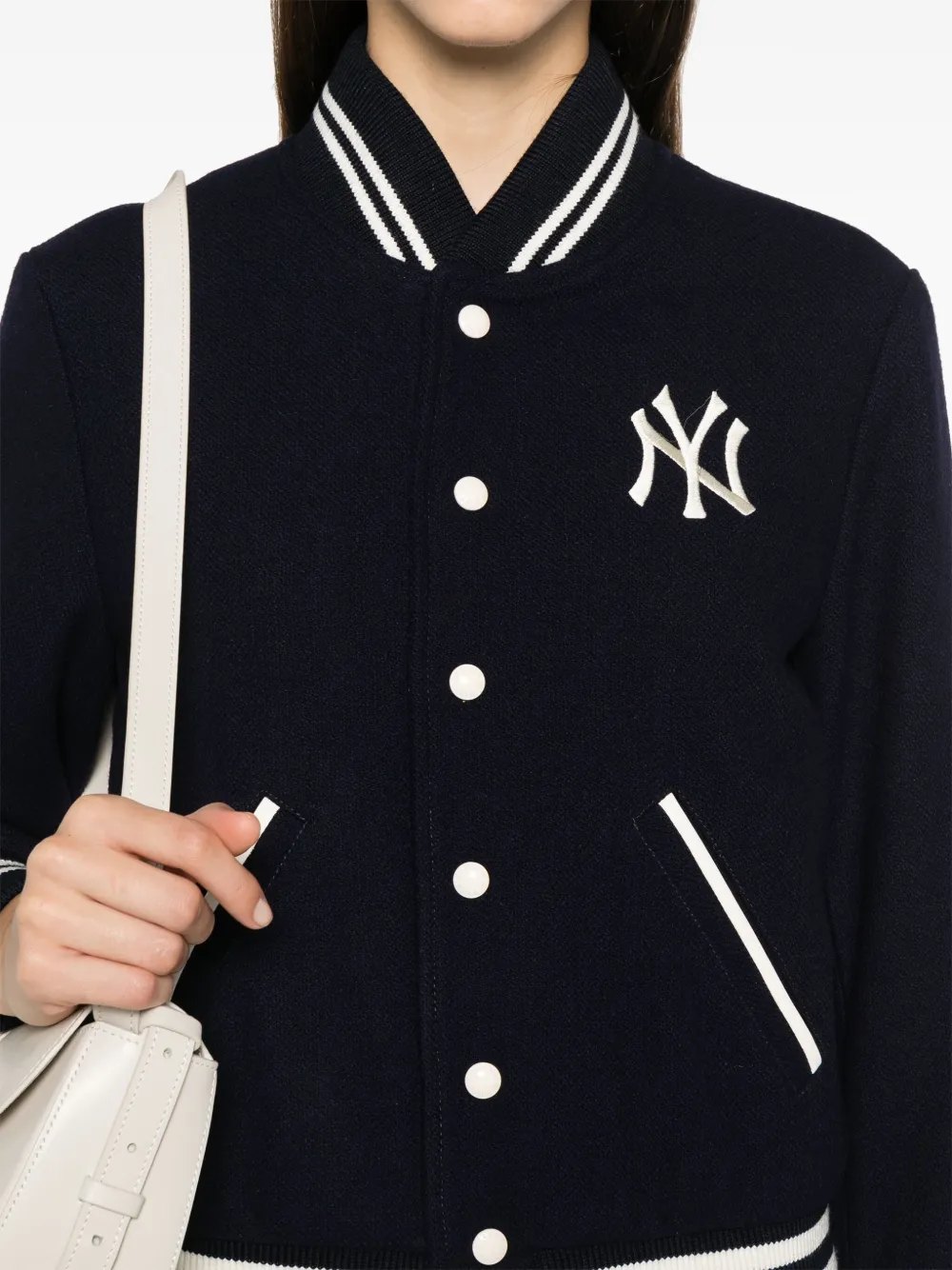 Sporty & Rich Yankees Serif bomberjack Blauw