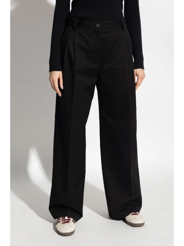 Maison Kitsuné straight-leg Trousers | Black | FARFETCH PH