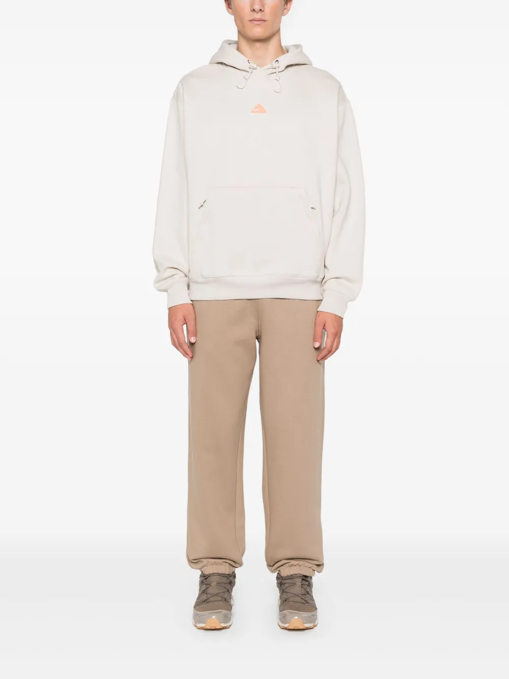Nike Trainingsbroek met geborduurd logo Beige