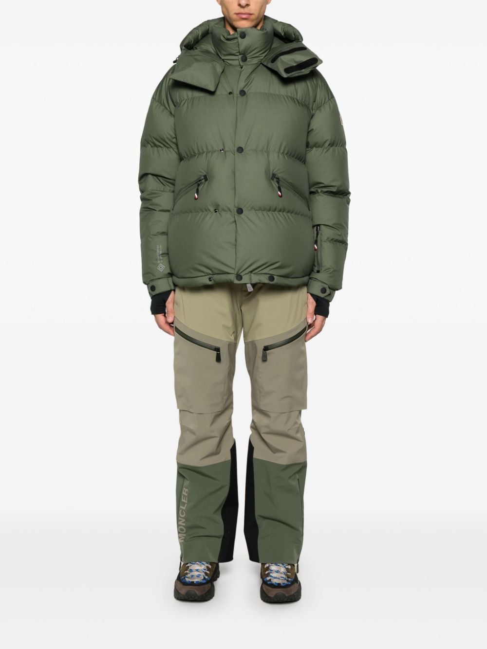 Moncler Grenoble colour-block trousers - Green