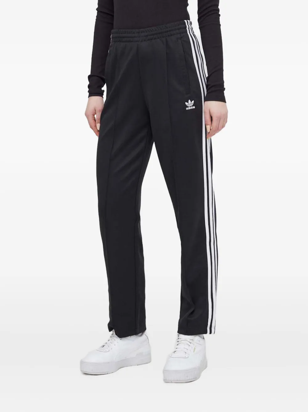 Adidas Originals Stripe-detail Track Pants In Black