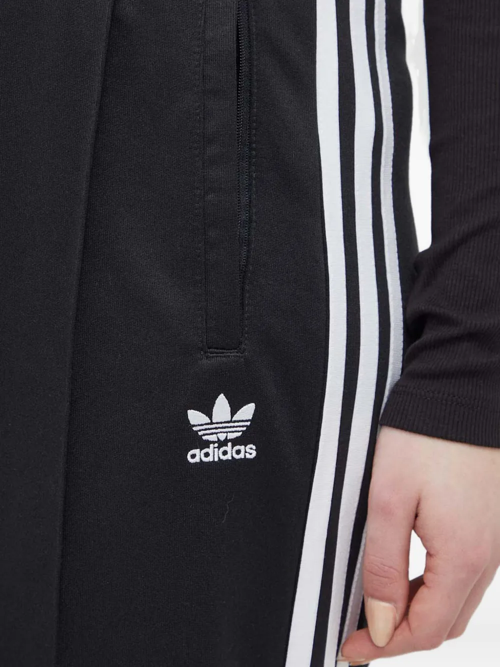adidas Trainingsbroek met streep-detail Zwart