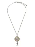 CHANEL Pre-Owned 2010 CC rhinestone-embellished necklace - Silver