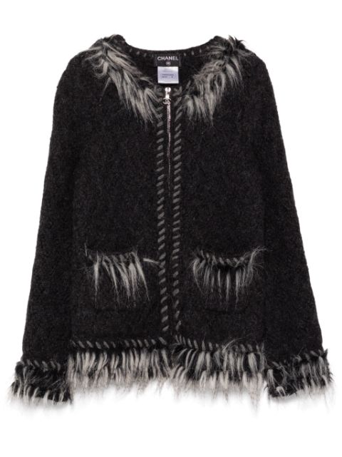 HOT SALE CHANEL 2010s zip-up cardigan Women