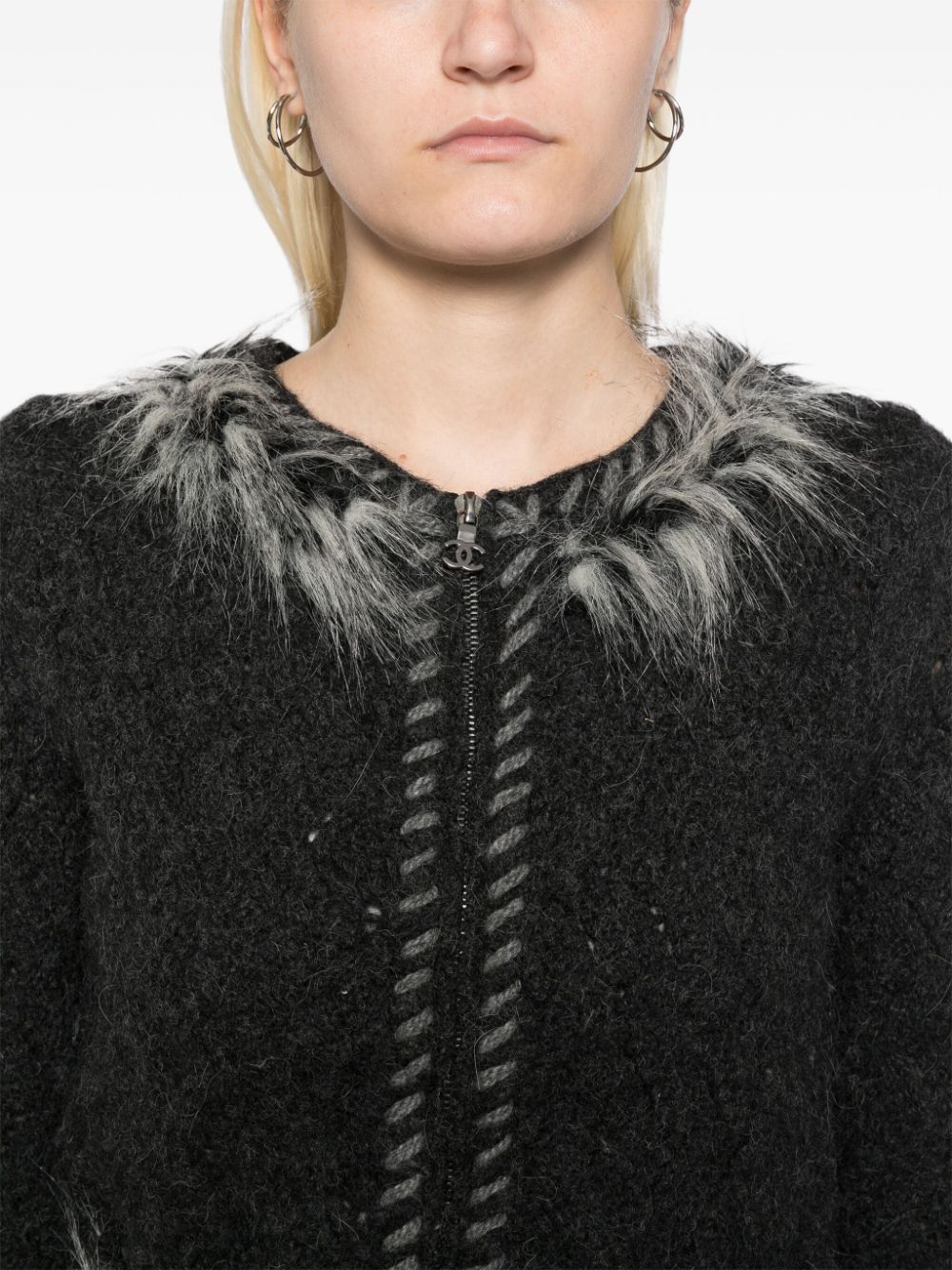 CHANEL 2010s zip-up cardigan Women