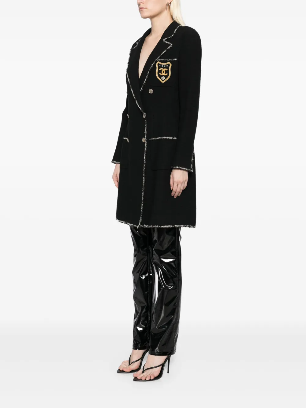 Cheap CHANEL 2005 double-breasted coat Women