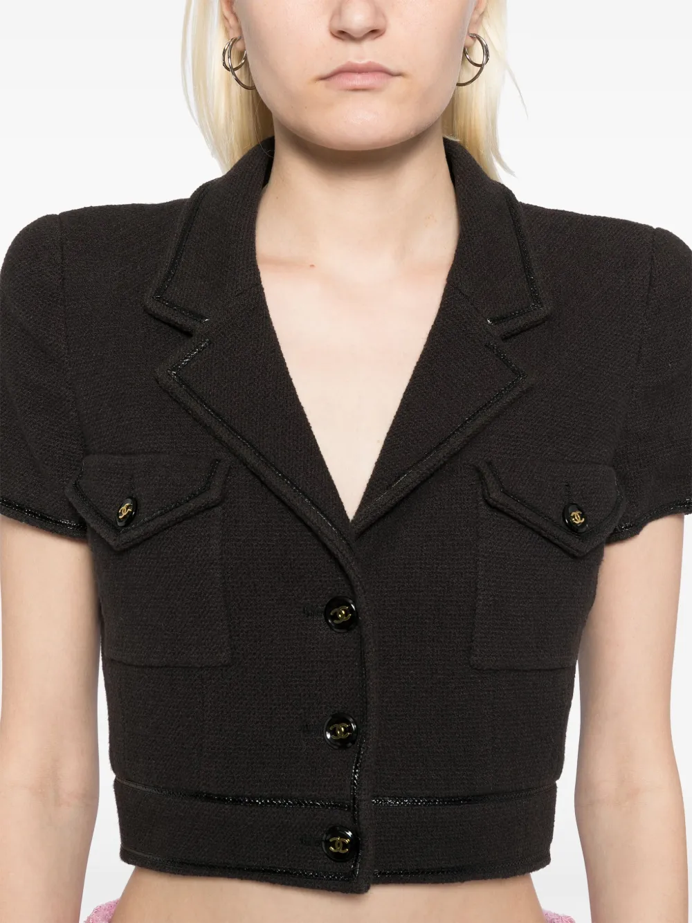 Pre-owned Chanel 1995 Single-breasted Jacket In Black