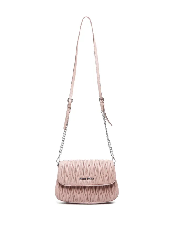 Miu Miu Pre-Owned Matelassé Shoulder Bag | Pink | FARFETCH Miu Miu Pre-Owned Matelassé Shoulder Bag | Pink | FARFETCH