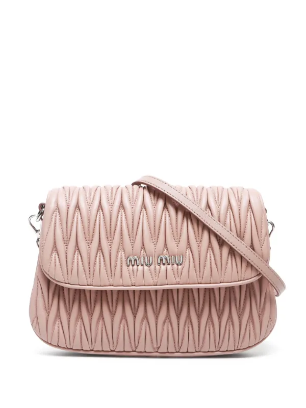 Miu Miu Pre-Owned マテラッセ ショルダーバッグ | ピンク | FARFETCH JP