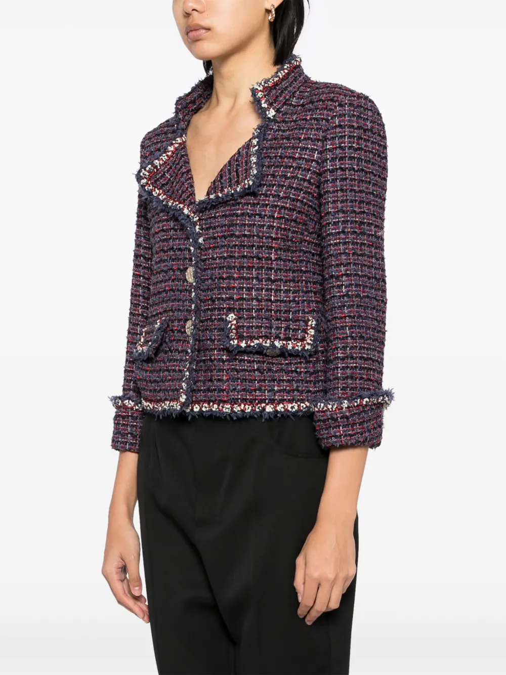 Pre-owned Chanel 2010 Single-breasted Blazer In Blue