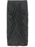 MARANT ÉTOILE Ilis midi skirt - Grey