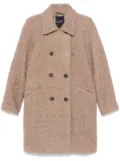 Fay shearling coat - Brown