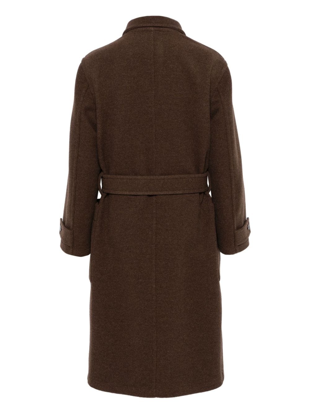 Shop Lemaire Wool Coat In Brown