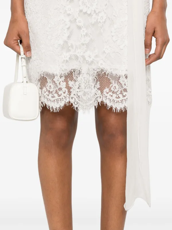 Ermanno Scervino フローラルレース ミニドレス | ホワイト | FARFETCH JP
